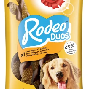 PEDIGREE Rodeo Duo, poslastica za pse s okusom piletine i slanine, 123g