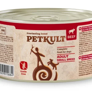 PETKULT Konzerva Mini, s govedinom, bez žitarica, za pse malih pasmina, 185g