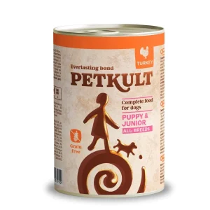 PETKULT Konzerva za pse JUNIOR, s puretinom, bez žitarica, 400g