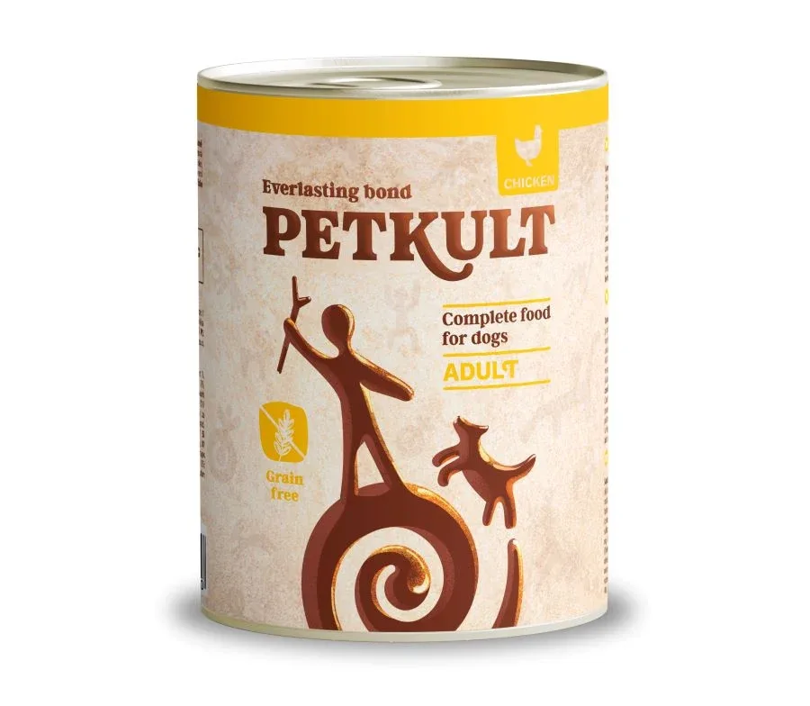 PETKULT Konzerva za pse, perad, bez žitarica, 800g