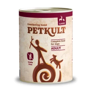 PETKULT Konzerva za pse, s mesom divljači, bez žitarica, 800g