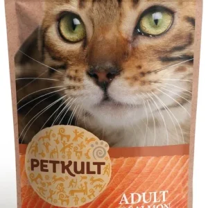PETKULT pašteta s mesnim komadićima, s lososom, 100 g
