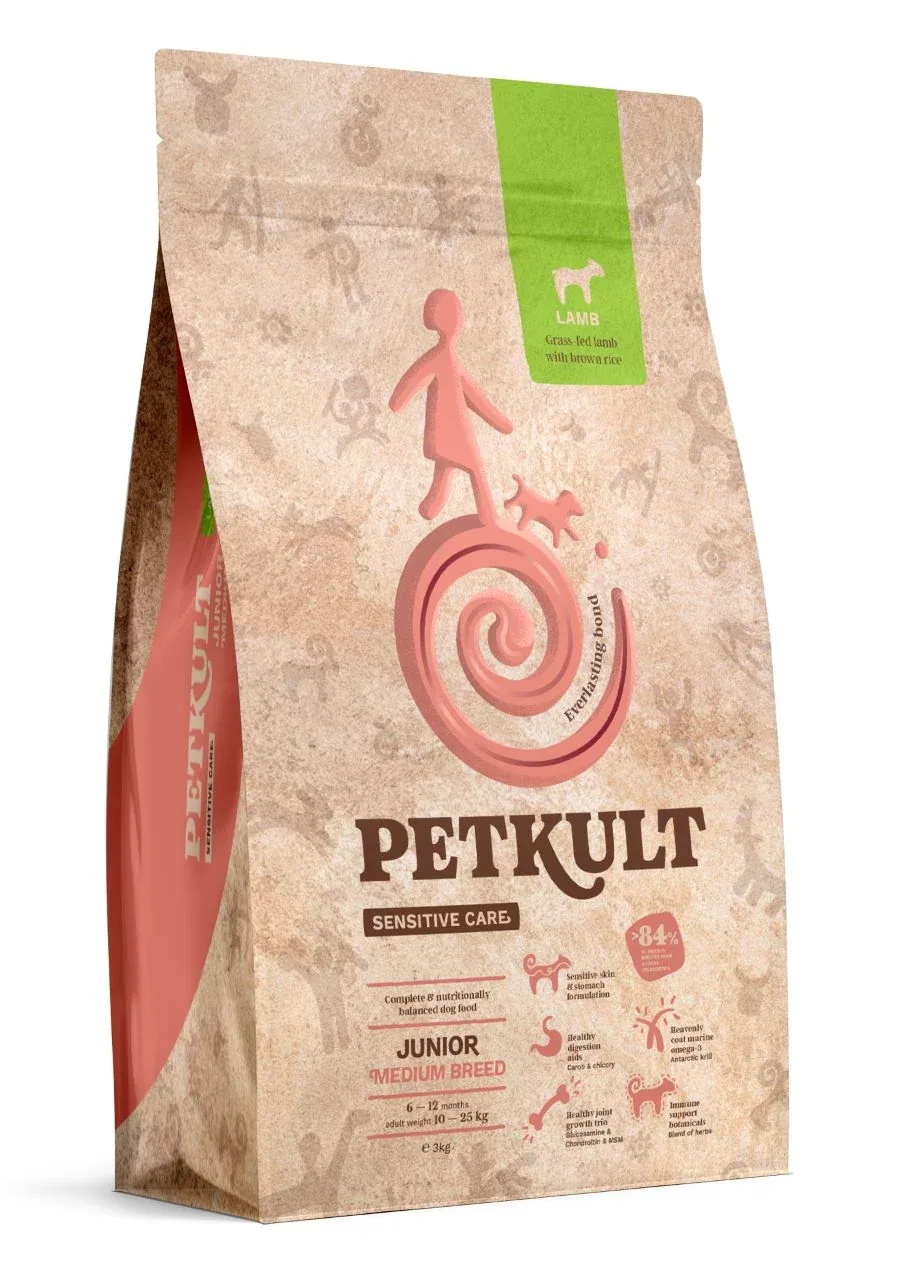 PETKULT Sensitive JUNIOR, Medium, janjetina sa smeđom rižom - Image 2