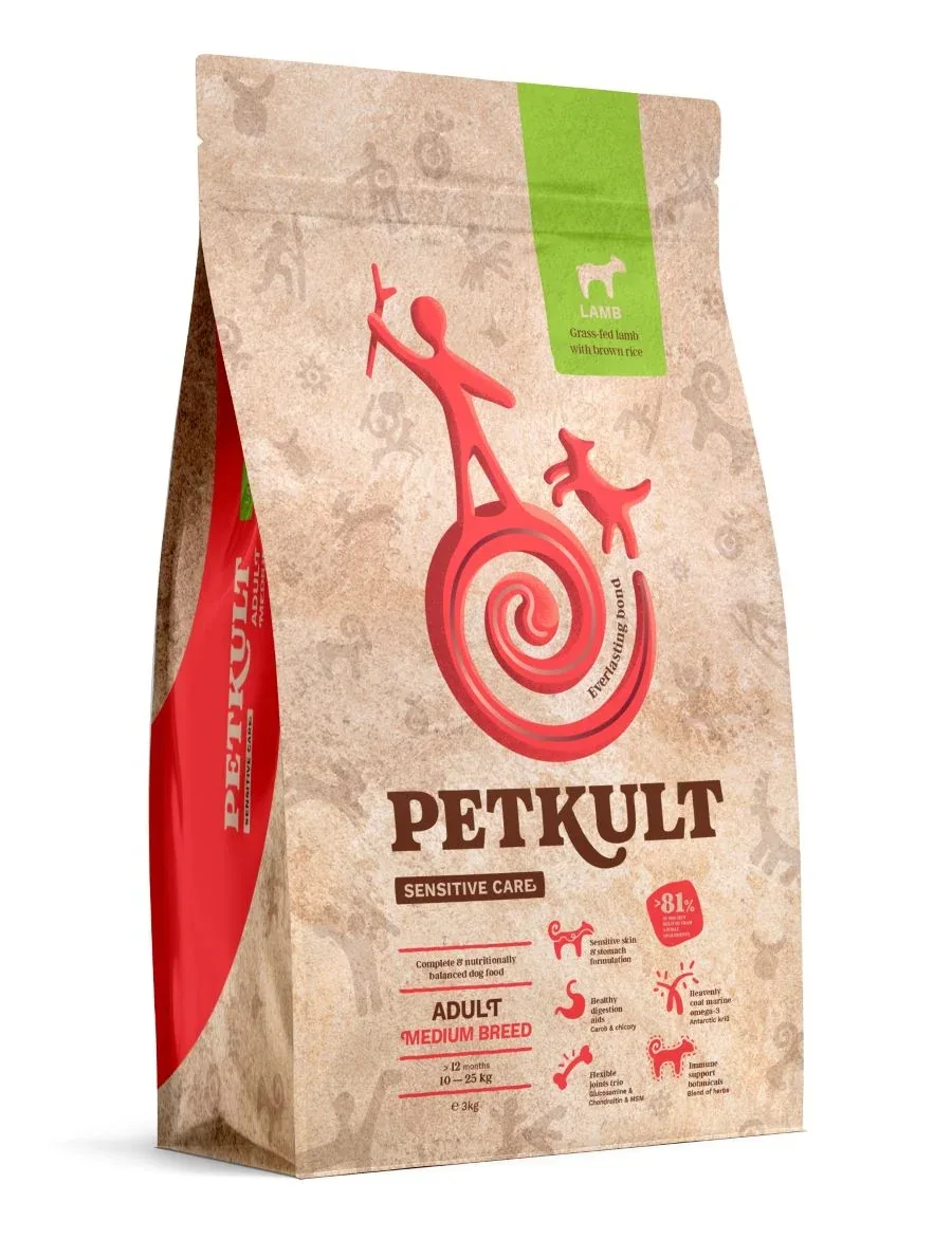 PETKULT Sensitive, Medium, janjetina sa smeđom rižom - Image 2