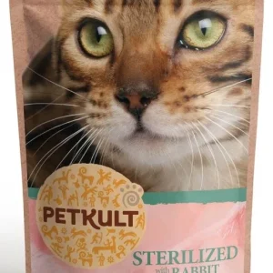 PETKULT Sterilized pašteta s mesnim komadićima, s kunićevinom, bez žitarica 100g