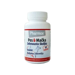Pharmox zelenousna školjka, 60 kapsula