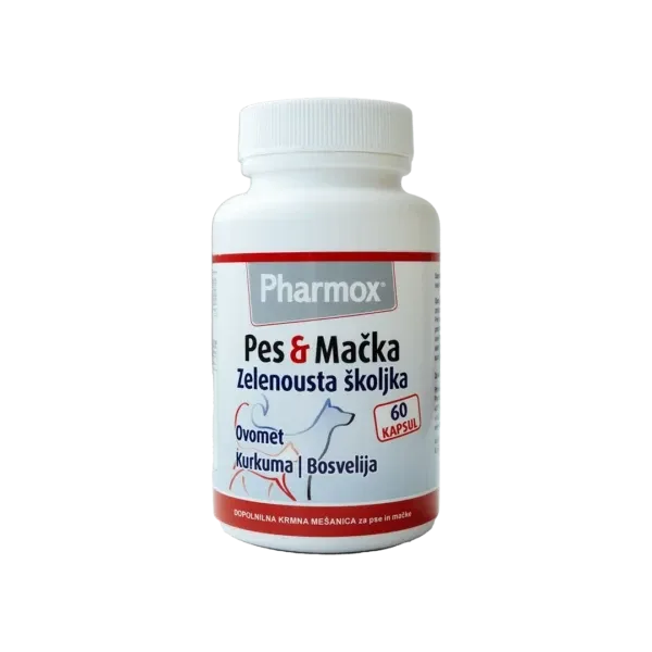 Pharmox zelenousna školjka, 60 kapsula
