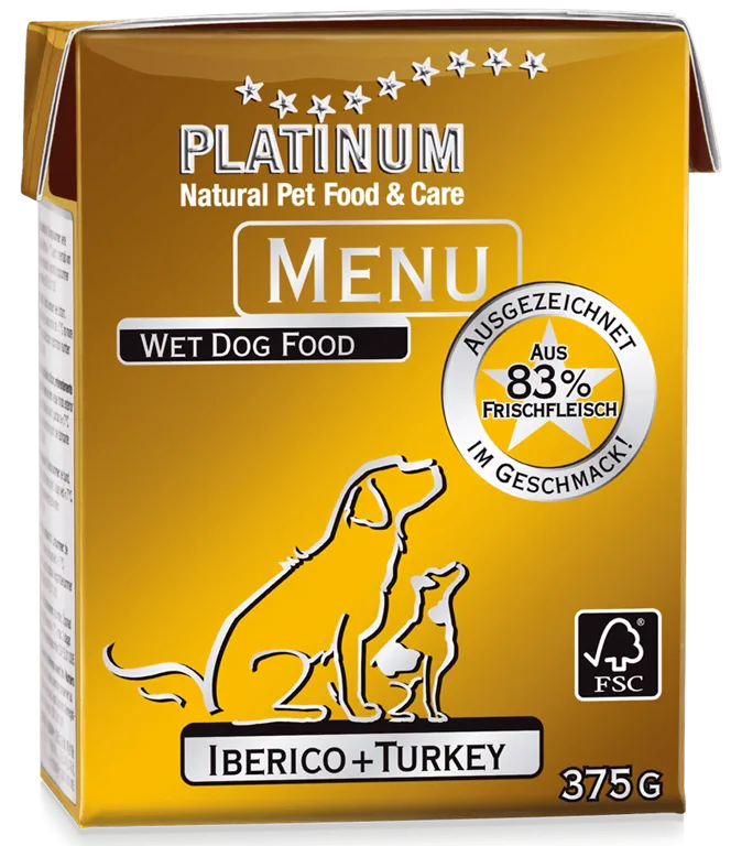 Platinum MENU iberijska svinja i puretina 375 g