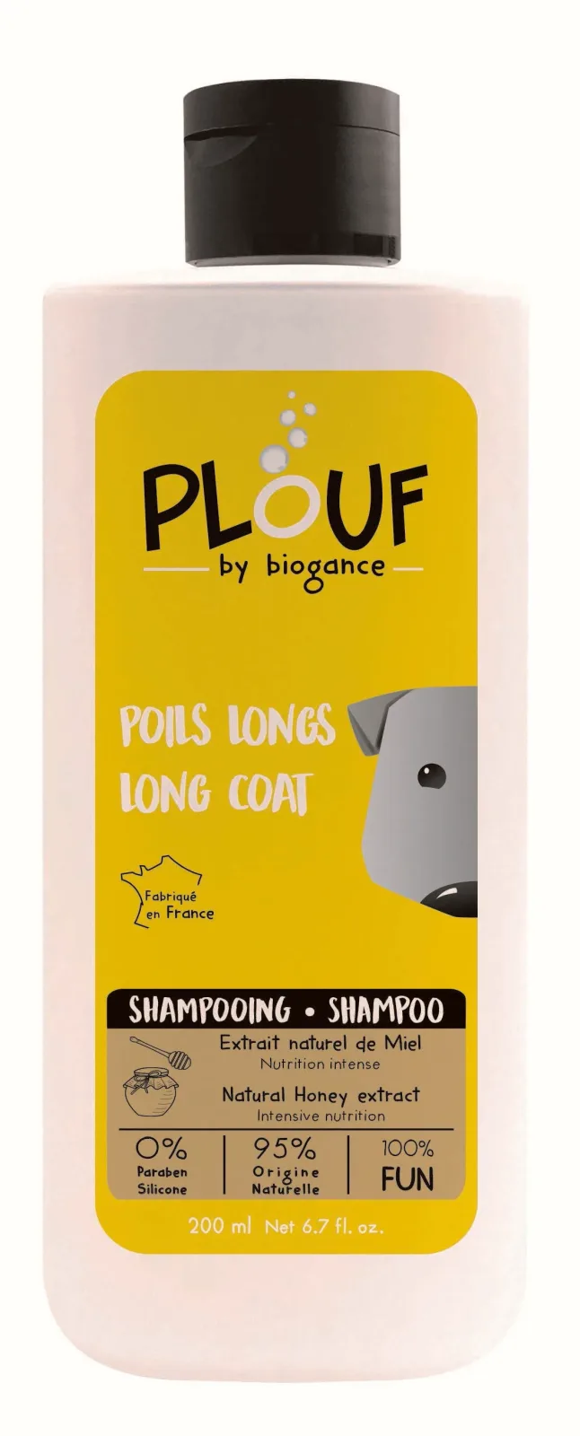 PLOUF by BIOGANCE Šampon za dugu dlaku, intenzivna hranjivost dlake, 200ml