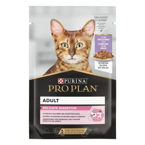 PRO PLAN Delicate Digestion, s puretinom, komadići u umaku, 85g
