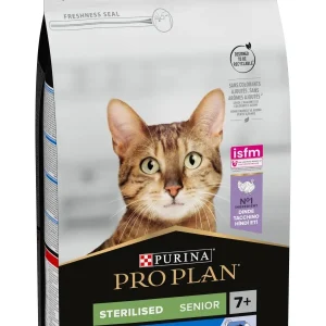 PRO PLAN Sterilised, SENIOR 7+, Longevis, bogato puretinom, 1,5kg
