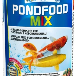 PRODAC Pondfood Mix, hrana za ribe u jezercima, listići, štapići i račići, 1,2l