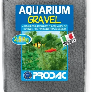 PRODAC Šljunak za akvarij, kvarcni, 2-3 mm, crni, 2,5kg