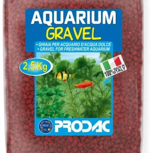PRODAC Šljunak za akvarij, kvarcni, 2-3 mm, crveni, 2,5kg