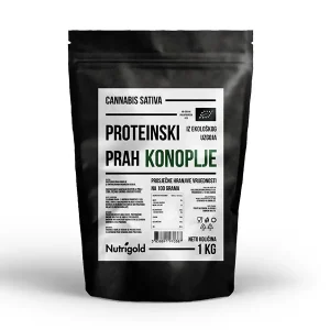 PROTEINSKI PRAH KONOPLJE ORGANSKI 1KG NUTRIGOLD