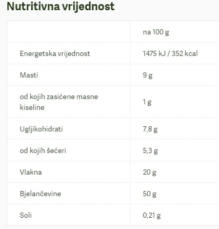 PROTEINSKI PRAH KONOPLJE ORGANSKI 1KG NUTRIGOLD - Image 2