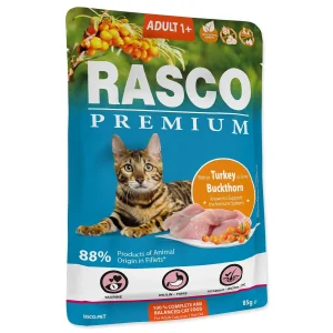 RASCO Premium Cat, vrećica, bogato puretinom, u umaku, 85g
