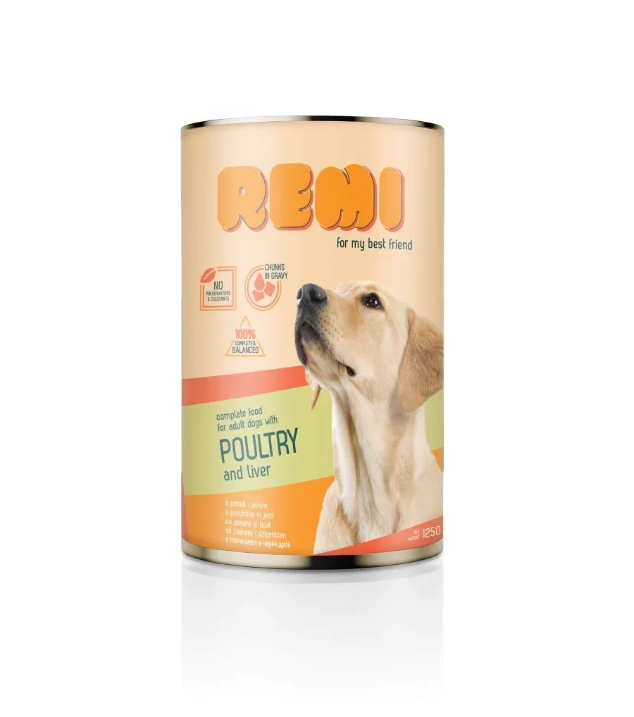 REMI Perad i jetra, potpuna hrana za pse s peradi i jetrom - Image 2