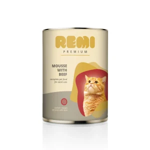 REMI PREMIUM Cat Mousse, s govedinom, bez glutena, 400g