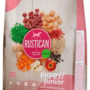 RUSTICAN MINI PUPPY/JUNIOR, s janjetinom i rižom, bez glutena