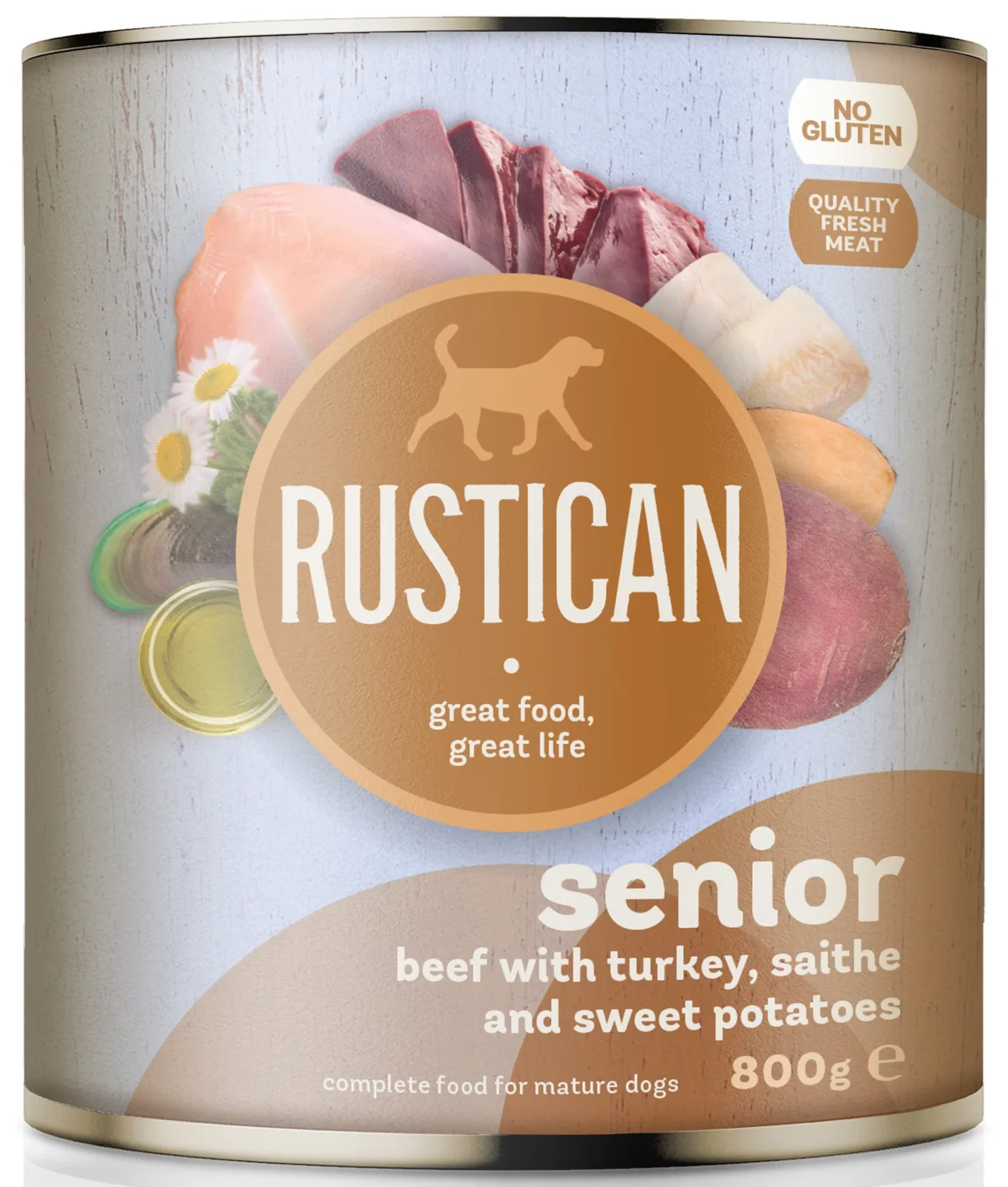 RUSTICAN SENIOR Govedina s puretinom, crnim bakalarom i batatom, bez glutena - Image 2