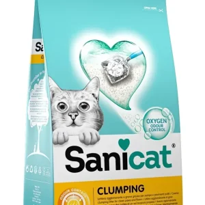 SANICAT CLERANCE Clumping, grudajući mineral pijesak za mačke, bezmirisni, 10L