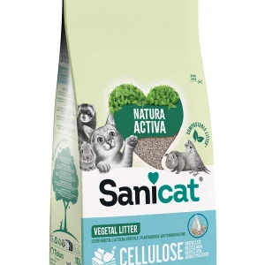 SANICAT Recycled Cellulose, upijajući biljni pijesak za ljubimce, bezmirisni 10l