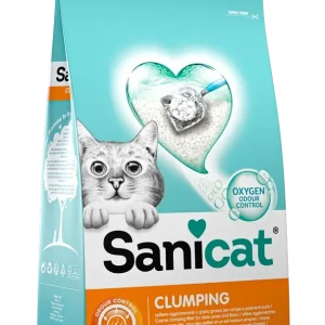 SANICAT Vanilla&Mandarina, grudajući mineralni pijesak za mačke, mirisni, 8l