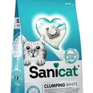 SANICAT White Marseille Soap, grudajući mineralni pijesak za mačke, mirisni, 10l