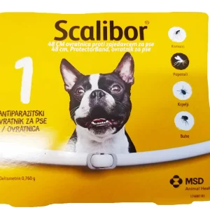 SCALIBOR® (MSD) ogrlica za pse protiv buha, krpelja, papatača, komaraca
