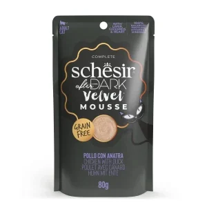 SCHESIR After Dark Velvet Mousse, piletina s pačetinom, bez žitarica, 80g