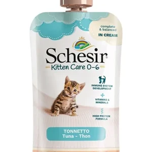 SCHESIR KITTEN Care, tunjevina u kremastom umaku, 150g