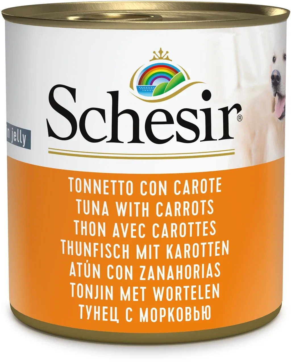 SCHESIR Konzerva za pse Tuna u želeu s mrkvom, 285g