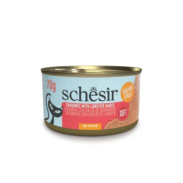 SCHESIR Pašteta sardina u umaku od jastoga, bez žitarica, 70g