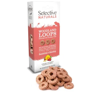 SELECTIVE Woodland Loops s maslačkom i šipkom, male životinje, 80 g