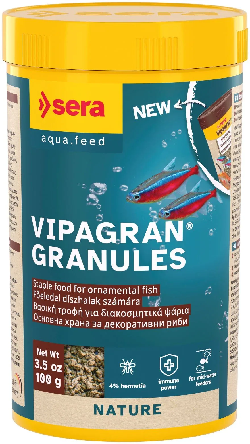 SERA Vipagran Granules Nature, hrana u granulama, za ukrasne ribe, 100ml_D