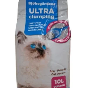 SJOBOGARDENS Ultra Clumping, grudajući mineral pijesak za mačke, bezmirisni, 10l