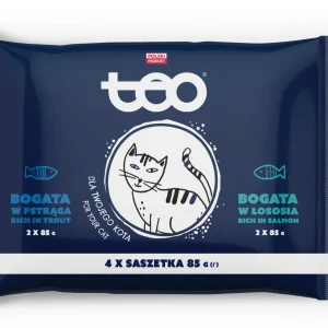 TEO Cat multipak, 2x s lososom 2x s pastrvom, 4x85g
