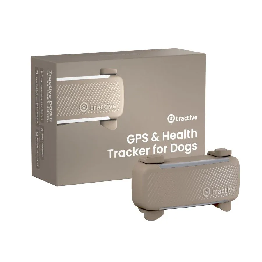 TRACTIVE GPS 6, lokator, za pse iznad 4kg, smeđi
