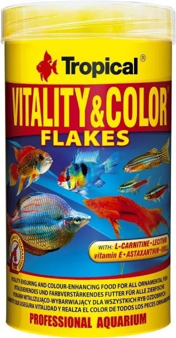 TROPICAL Vitality & Color Flakes, hrana za vitalnost i boju u listićima,250ml