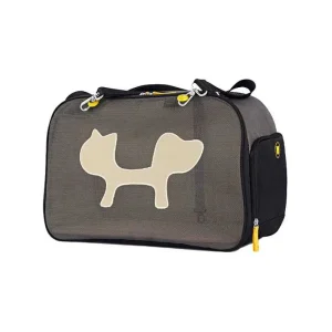 UNITED PETS Torba za mačke Mesh, nosivost do 7kg, crno/žuta, 44x23x28cm