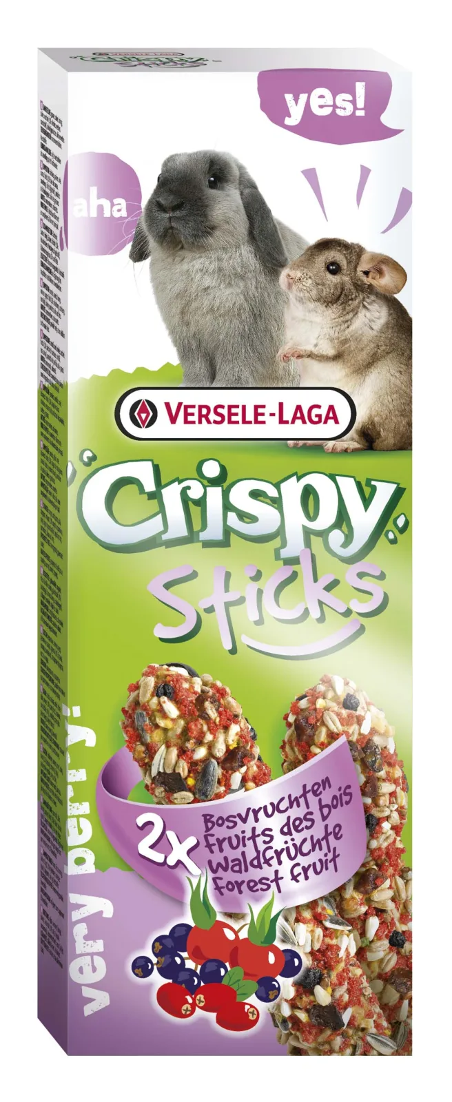 VERSELE LAGA Crispy Sticks, štapići za kuniće i činčile, šumsko voće 2 kom/110 g