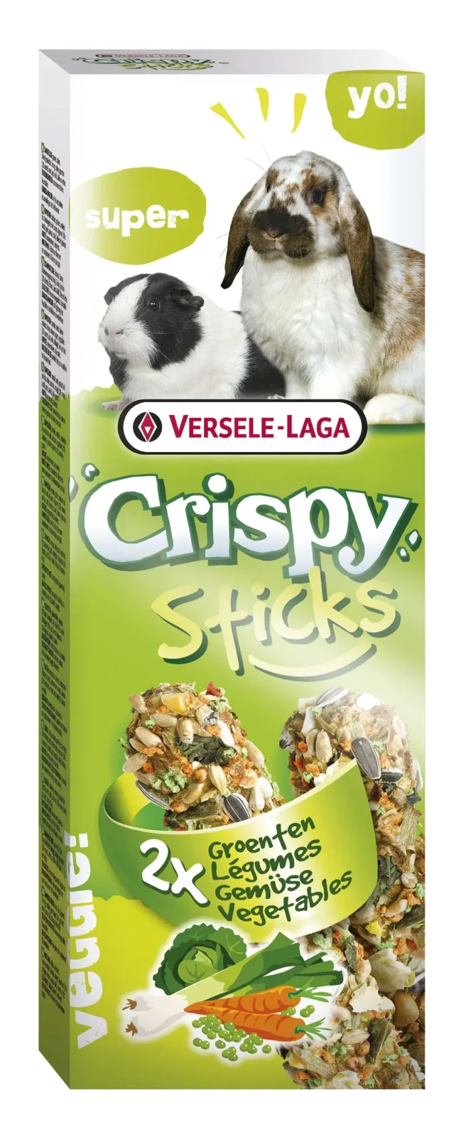 VERSELE-LAGA Crispy Sticks, štapići za kuniće i zamorčiće, povrće 2kom/110g