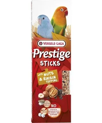 VERSELE-LAGA Prestige štapići s lješnjacima i grožđicama, za tigrice 2 kom/60g