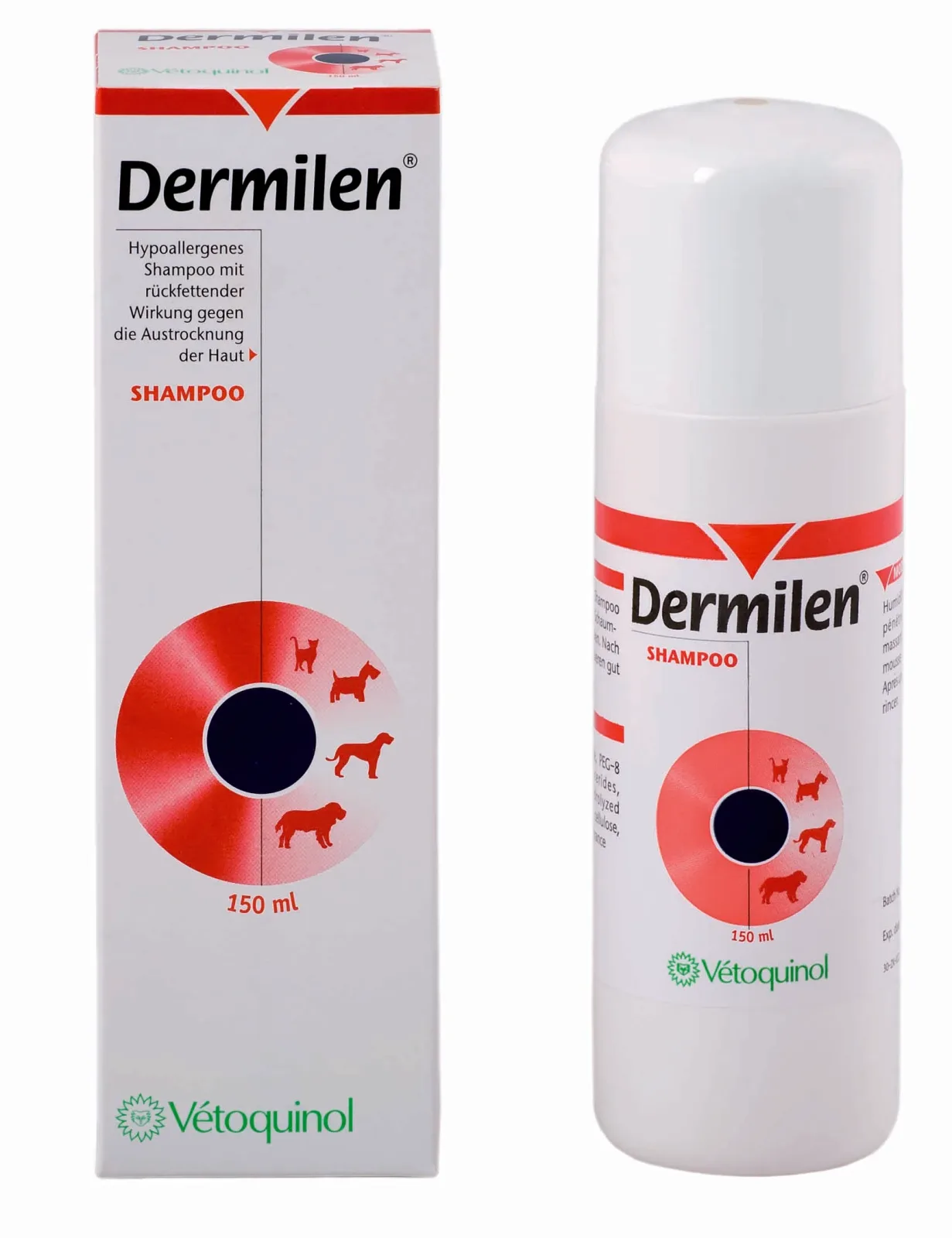 VETOQUINOL Dermilen® šampon vraća masnoću i vlažnost kože