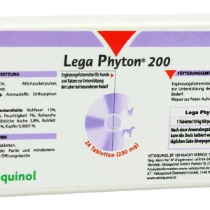 VETOQUINOL Legaphyton® 200 za zaštitu jetre za pse i mačke, 24tbl.