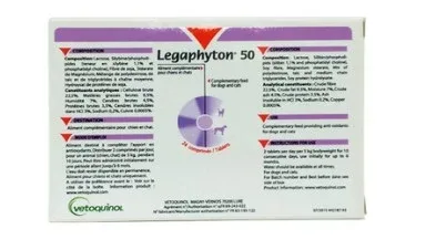 VETOQUINOL Legaphyton® 50 za zaštitu jetre za pse i mačke, 24tbl.