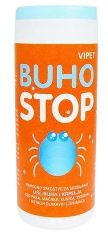 VIPET Buhostop prah za suzbijanje uši, buha, krpelja kod pasa, mačaka, 80g - Image 2