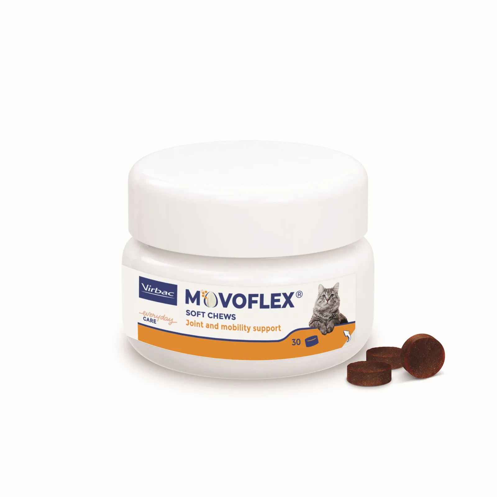 VIRBAC Movoflex Soft Chews Cat, dodatak prehrani za mačke, 30tbl, 27g