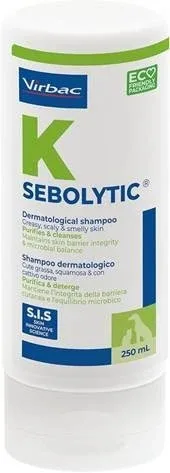 VIRBAC Sebolytic šampon za masnu i suhu perutavu dlaku pasa i mačaka, 250ml